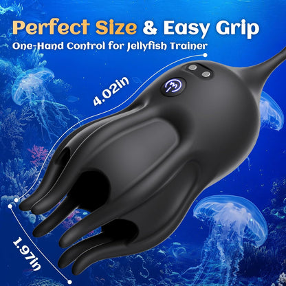 Electric Penis Trainer Vibrator Glans Stimulator with Urethral Sound & 10 Vibration Modes
