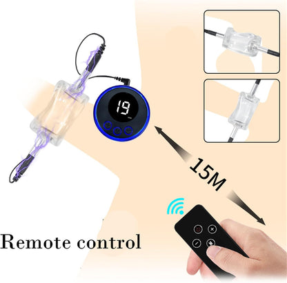 Electric Shock Cock Ring Penis Glans Sleeve Penis Trainer Masturbator
