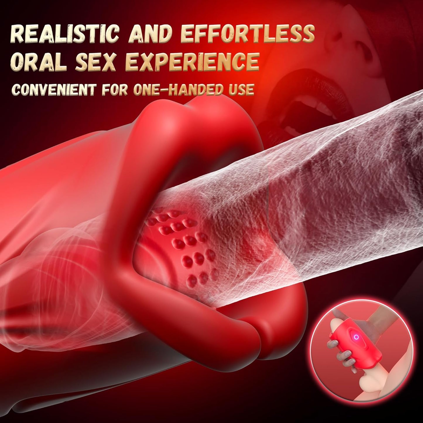 2 IN 1 electric Penis Trainer Stroker Blowjob Masturbator with 9 Vibration Modes