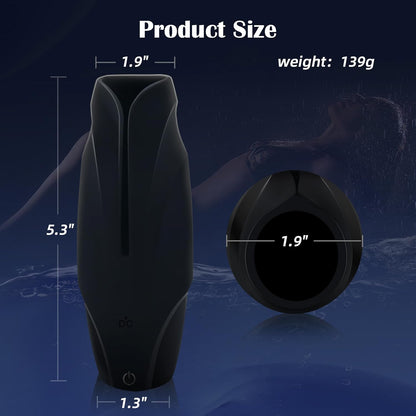 3 IN 1 Electric Masturbator Penis Trainer Stroker Blowjob with 10 Vibration Modes