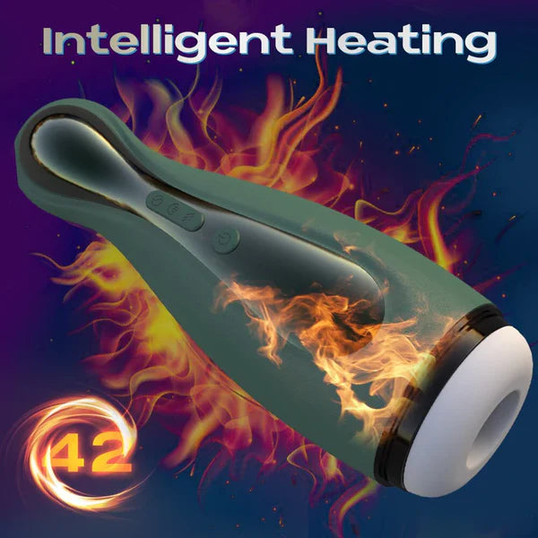 Automatic Stroker Blowjob Penis Trainer Masturbator with 3 Suctions and 6 Vibrations