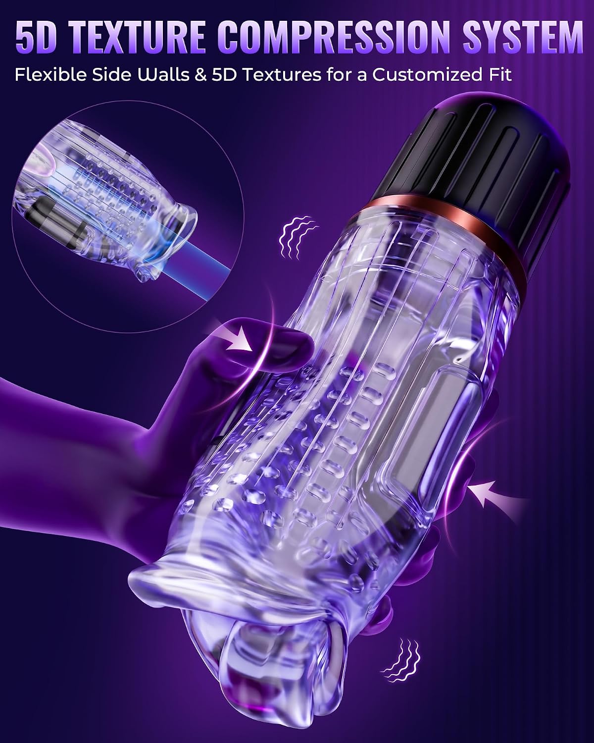 3 IN 1 Penis Trainer Vibrator Masturbator with 10 Vibrating & Licking & Heating Modes