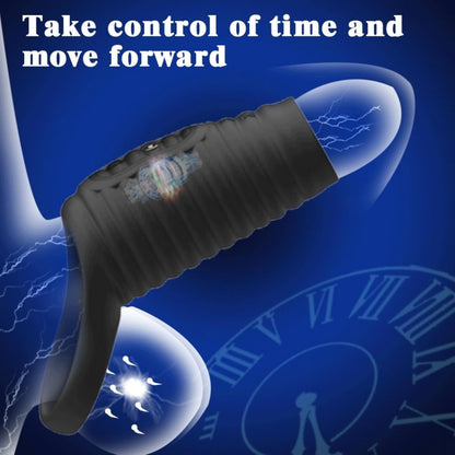 Wave-like Penis Trainer Vibrator Stimulator Sleeve Enhancer Masturbator with 10 Vibration Modes