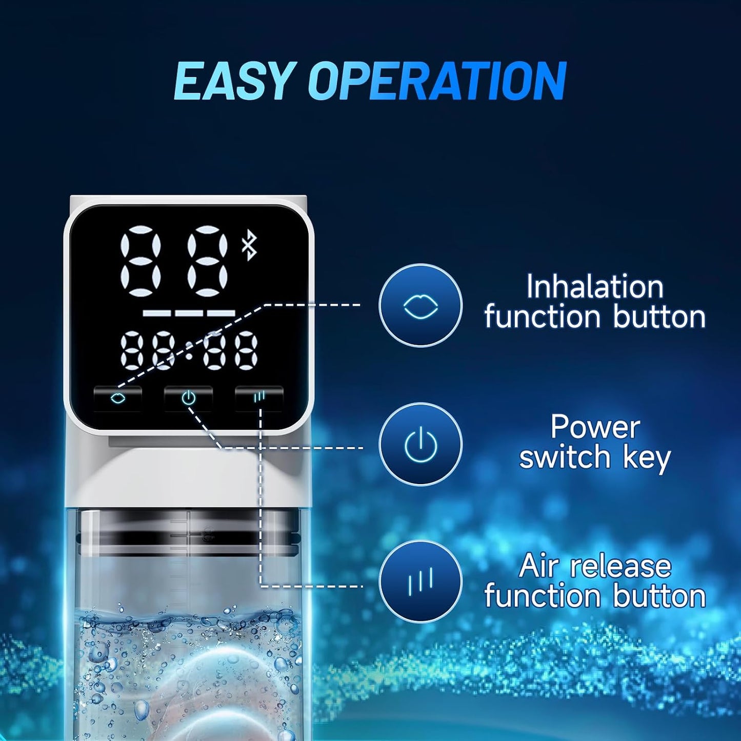 LED Display Automatic Penis Pump Enlargers Extender Masturbator with 10 Suction Modes