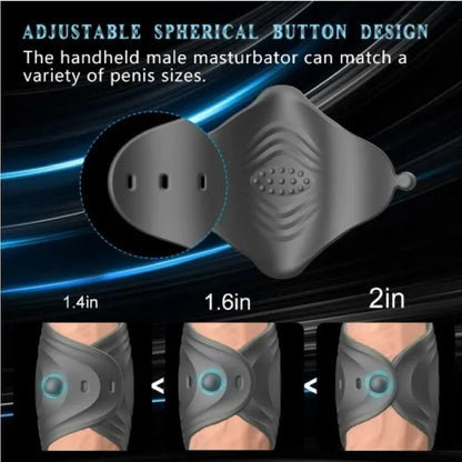Adjustable Penis Trainer Vibrator Glans massager with 10 Intense Vibration Modes