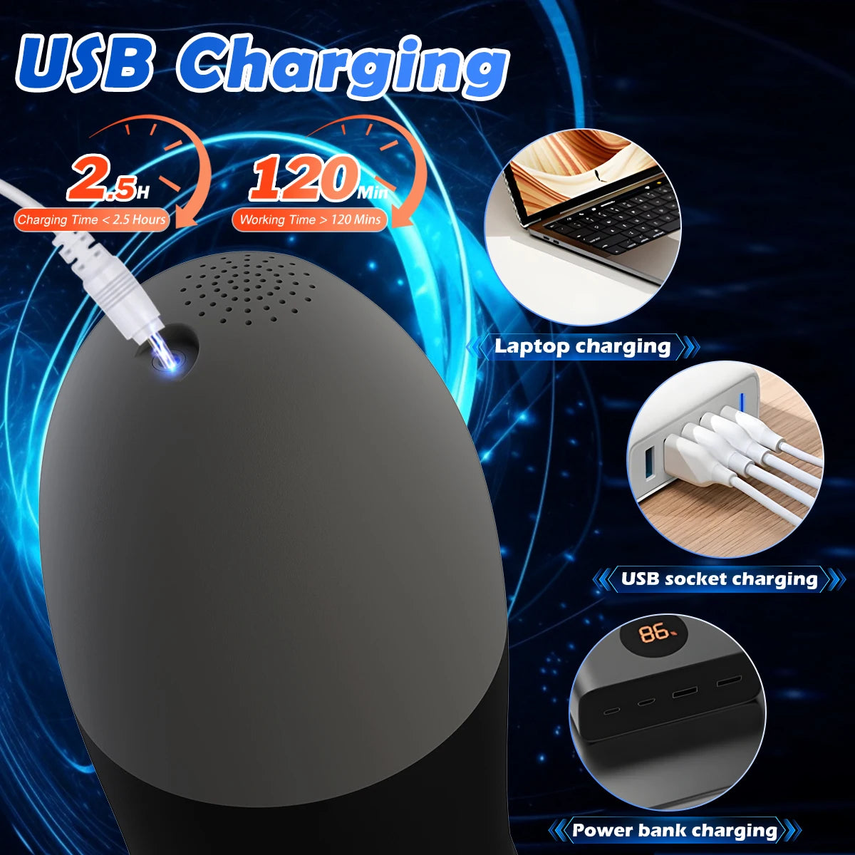 Automatic Masturbator Penis Stroker with 12 Vibrating & 4 Sucking Modes