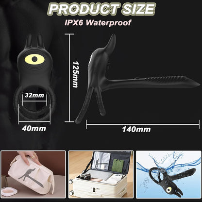 Remote Control Vibrating Cock Ring Penis Trainer Vibrator with 10 Modes