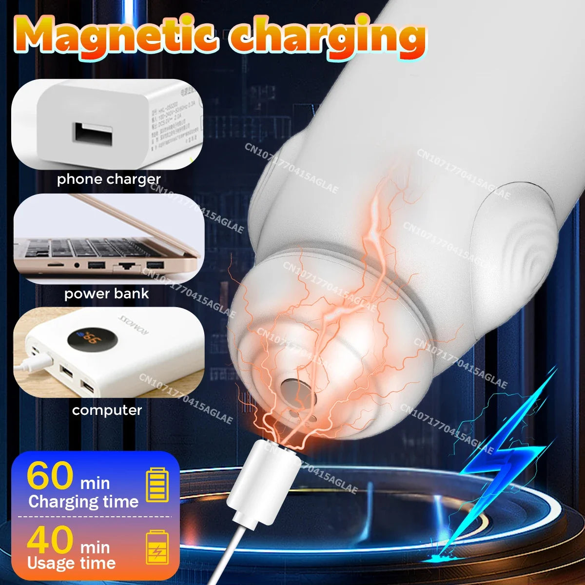 Automatic Masturbator Penis Stroker Blowjob with 10 Vibration Modes