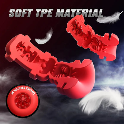 4 IN 1 Mouth Automatic Mastubator Pocket Pussy with Sucking & Vibrating Modes