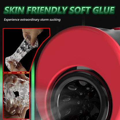 Automatic Sucking Male Masturbation Cup Stroker with 6 Vibrating & Thrusting Modes