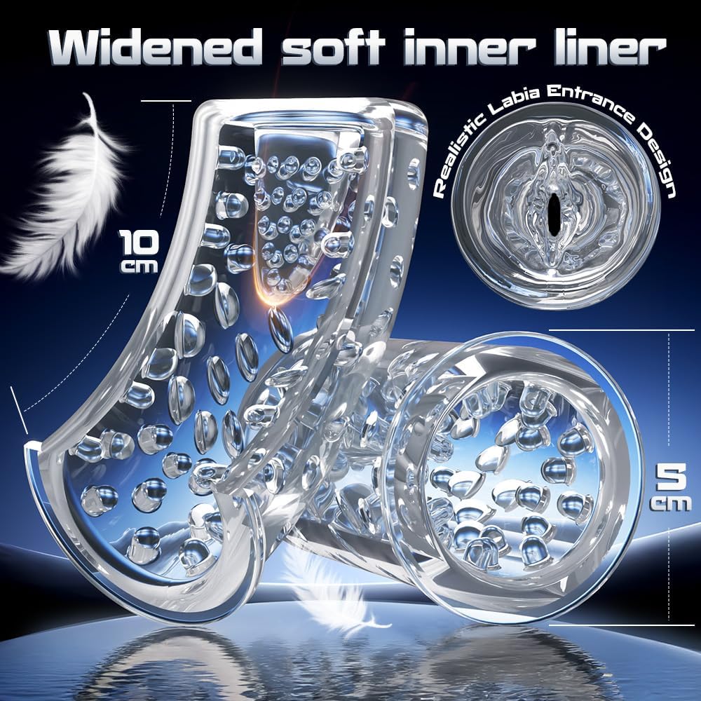LED Display Automatic Masturbator Penis Pump Blowjob with 9 Rotating & 4 Suction & Licking