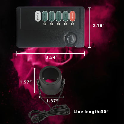 E-stim Testicle Electrical Sleeve CBT Cock and Ball Torture Bondage Chastity Device