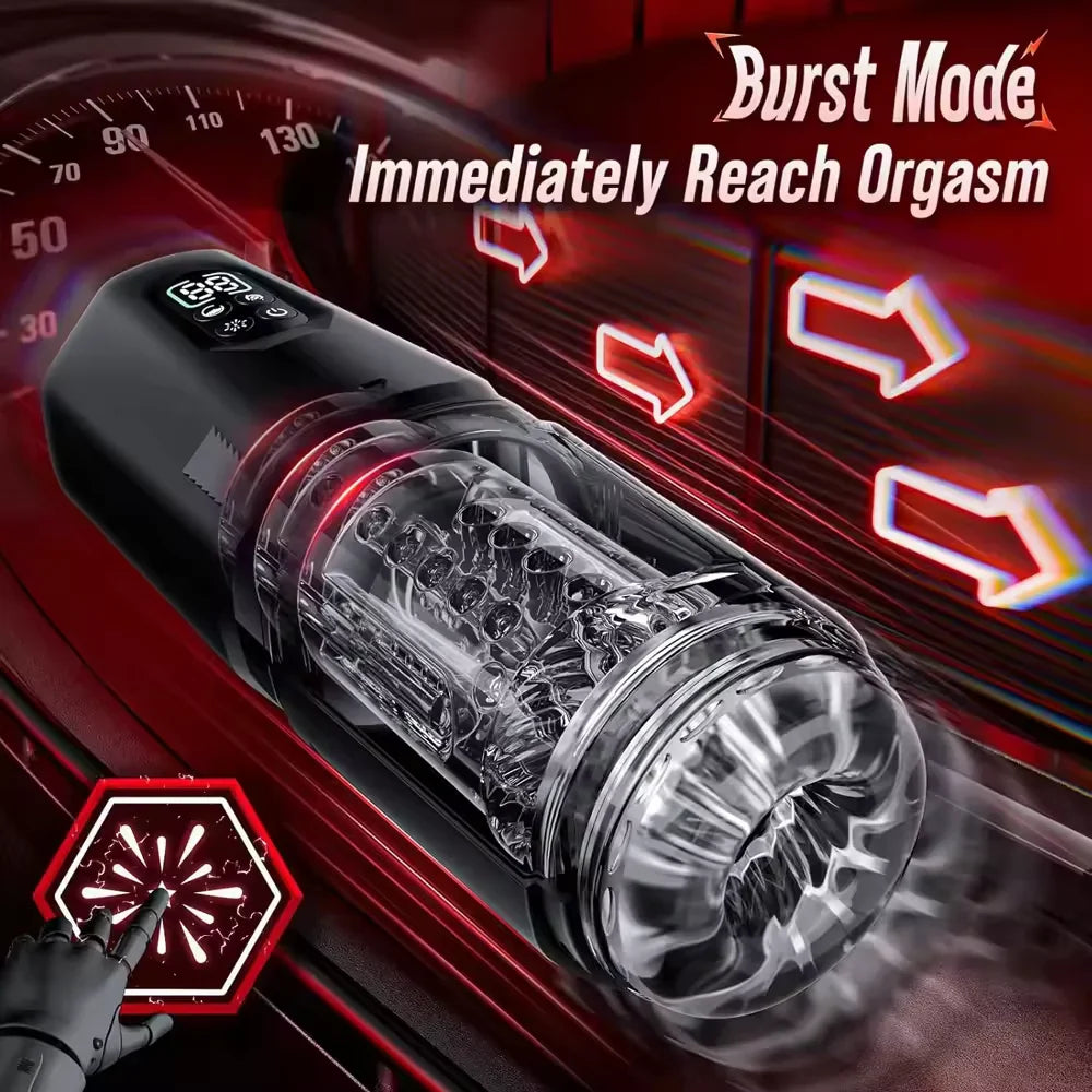 Automatic Masturbator Sex Machine Stroker Blowjob with 7 Thrust and Rotation Modes