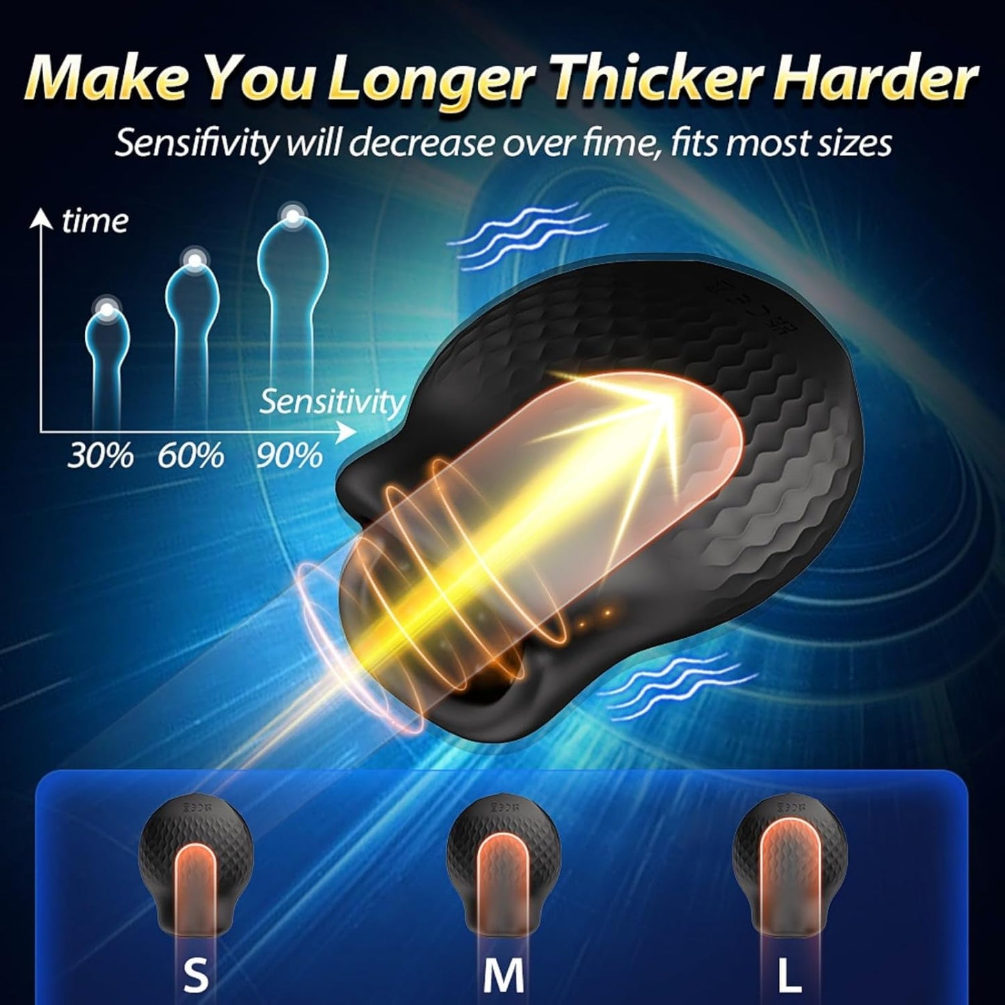 APP Electric Penis Trainer Vibrator Glans Stimulation Pocket Pussy with 10 Vibrations