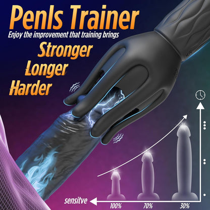 360° Wrapped Tentacle Penis Trainer Vibrator Stroker with 3 Strength 7 Vibration Modes