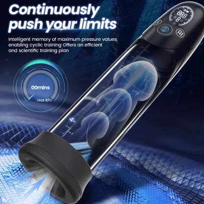 AI Intelligent Penis Pump Masturbator Stroker with Powerful Vacuum Suction