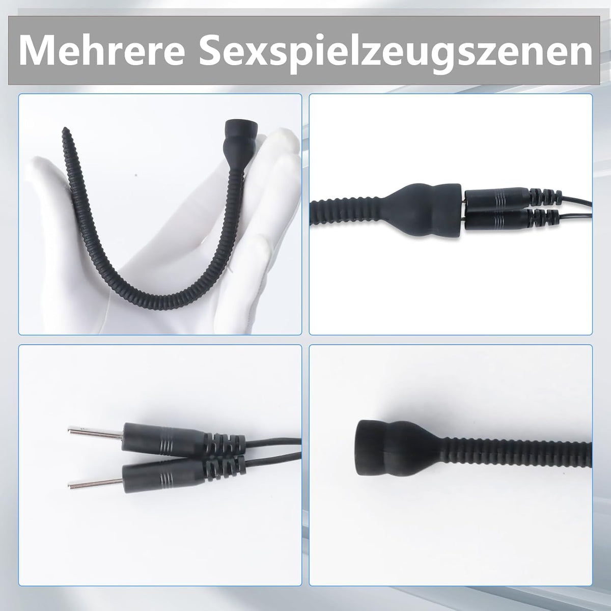 Electroshock Urethral Plug Electrostimulation Urethral Dilator with 4 Training Modes