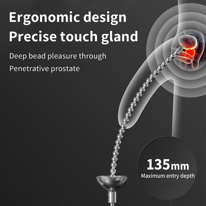 Electric Urethral Sound Stimulator Cock Ring Estim Plug Dilator Kit with 8 Modes