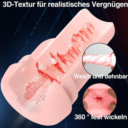 4-in-1 Oral Electric Masturbator Stroker with 10 Vibration & 9 Suction Modes
