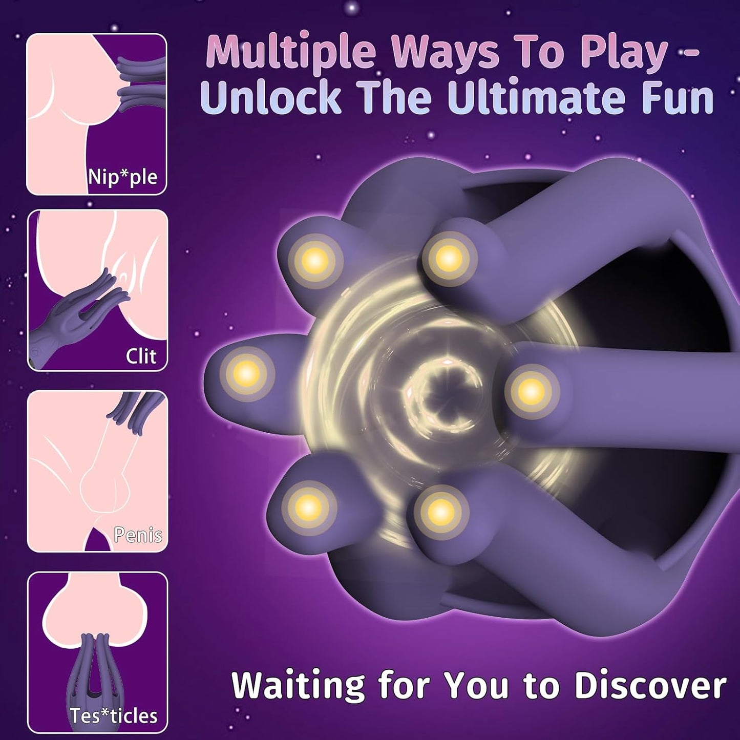 360° Wrapped Penis Trainer Vibrator Masturbator with 12 Strong Vibrating Modes