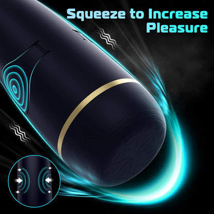 Automatic Masturbator Pocket Pussy Stroker with 10 Vibrations Modes