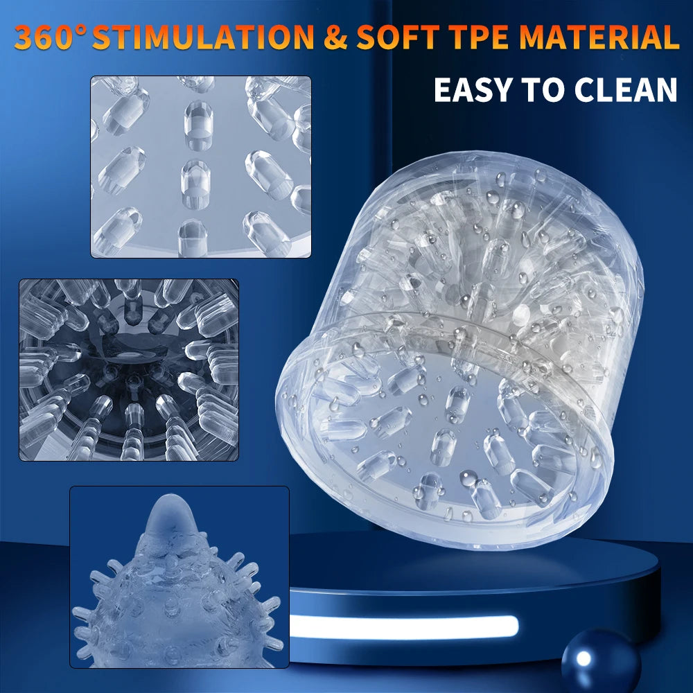 Automatic Masturbator Machine Piston Sucker Blowjob with 10 Rotation Modes