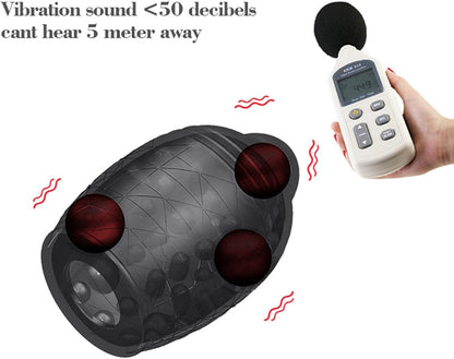 Electric Penis Stimulator Glans Massage Vibrator Masturbator with 10 Vibration Modes