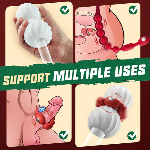 3D Vagina Penis Trainer Training Device Pocket Pussy Masturbator with 9 Vibration Modes