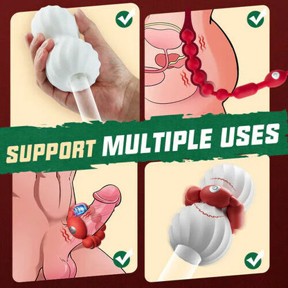 3D Vagina Penis Trainer Training Device Pocket Pussy Masturbator with 9 Vibration Modes