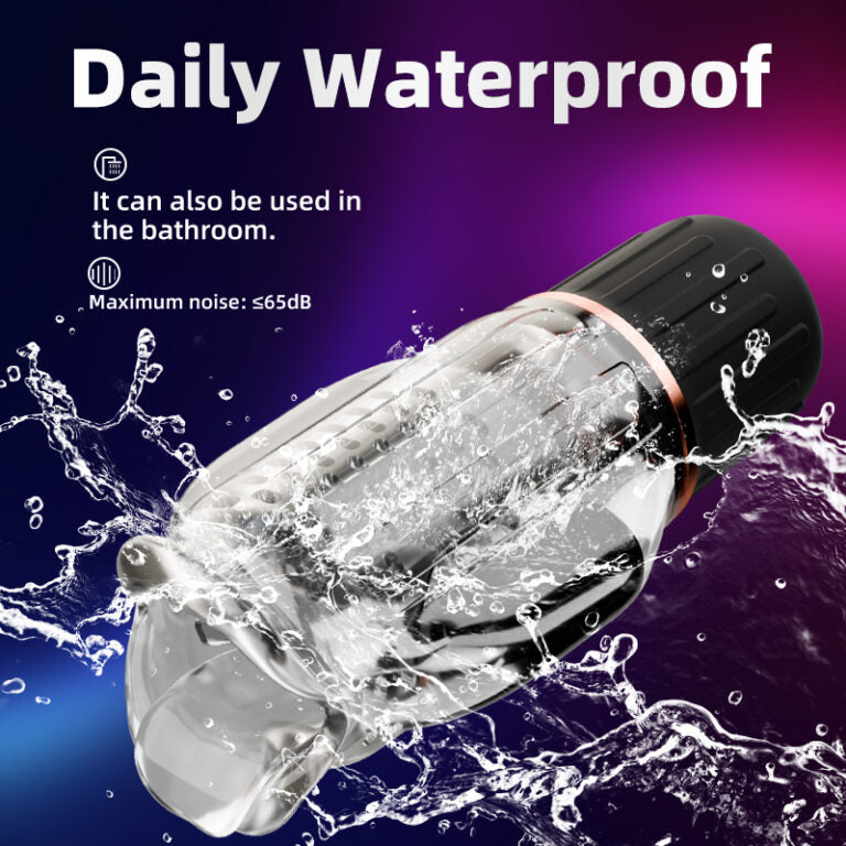 3 IN 1 Penis Trainer Vibrator Masturbator with 10 Vibrating & Licking & Heating Modes