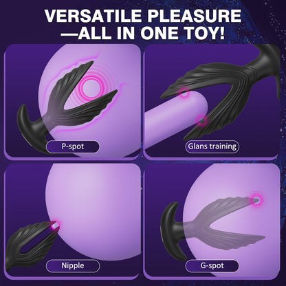 E-Stim Prostate Massager Butt Plug Vibrator with 5 Electric Shock & 10 Vibrations