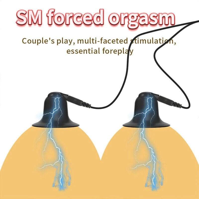 E-stim Nipple Sucker Clitoris Vibrator BDSM with 19 Electrical Stimulation Modes