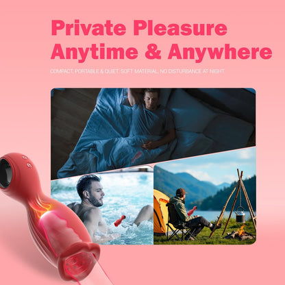 360° Rotation Penis Trainer Vibrator Stroker Masturbator with 10 Vibrations Modes