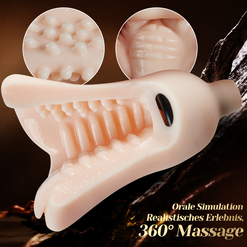 Glans Trainer Oral Sex Precision Training Penis Vibrator Stimulator with 10 Vibration Modes