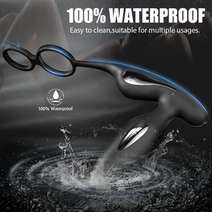 E-stim Anal Butt Vibrator Prostate Massager with 9 Vibration & 5 Elektro Shock Modes