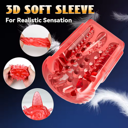 Automatic Masturbator Penis Pump Stroker Blowjob with 7 Thrusting & Rotation Modes