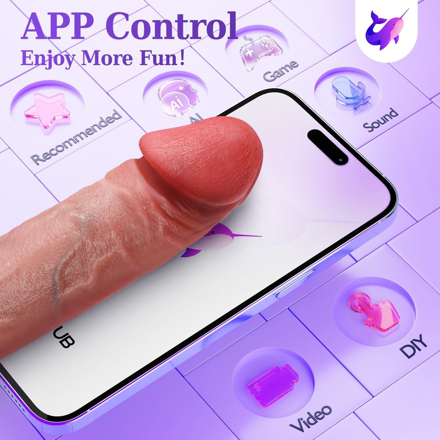 Strap-On 5 in 1 Penis Sleeve Penis Trainer Vibrator with Multiple Modes & App Integration
