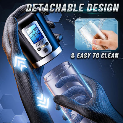 LED Digital Screen Electric Penis Pump Vacuum Extender with 4 Pressure Levels