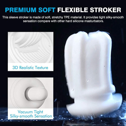 Automatic Masturbator Penis Stroker Blowjob with 3 Suction & 4 Vibration Modes