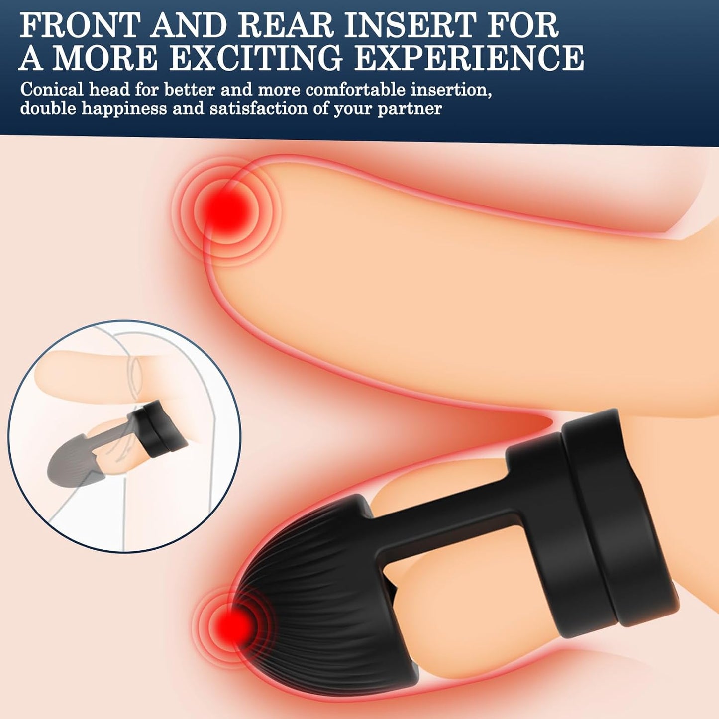 Testicle Vibrator Stimulator Penis Trainer Cock Rings Ball Stretcher