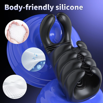 Automatic Masturbator Penis Trainer Vibrator Stimulator with 10 Pulsing & 10 Vibration Modes