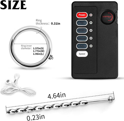Electric Shock Plugmulti-Frequency Penis Ring Stimulator