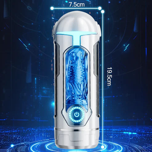 Automatic Masturbator Penis Stroker Blowjob with 10 Vibrating& Sucting & Heating Modes