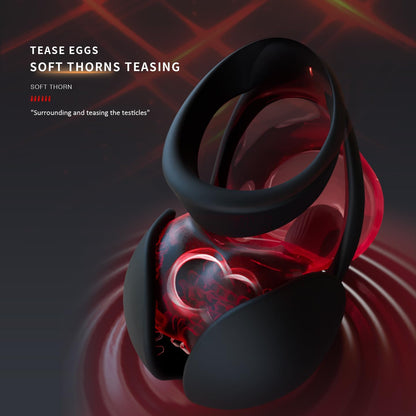 App-Control Penis Trainer VIbrator Cock Ring Prostate Stimulator with 10 Vibration Modes