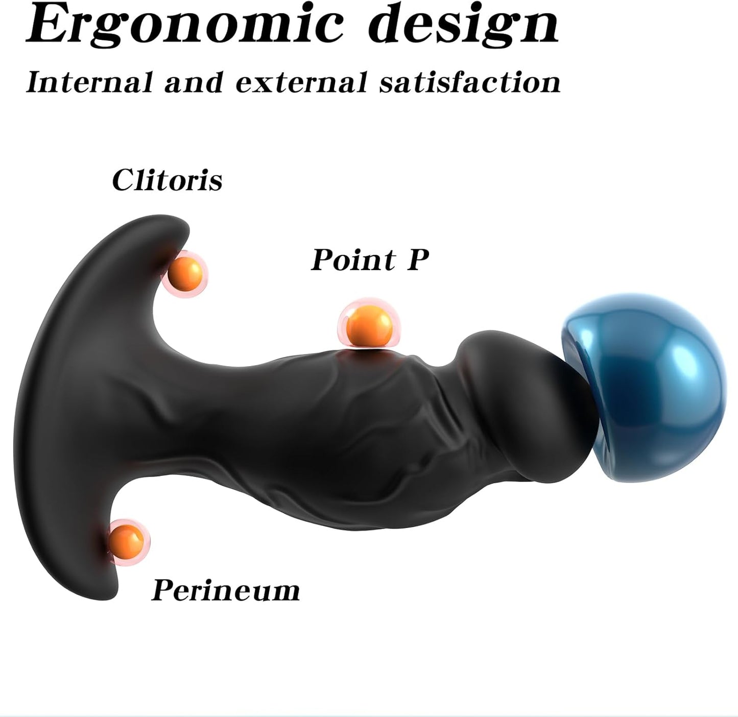 E-stim Anal Plug Wearable Prostate G-Spot Massager with Multiple Levels