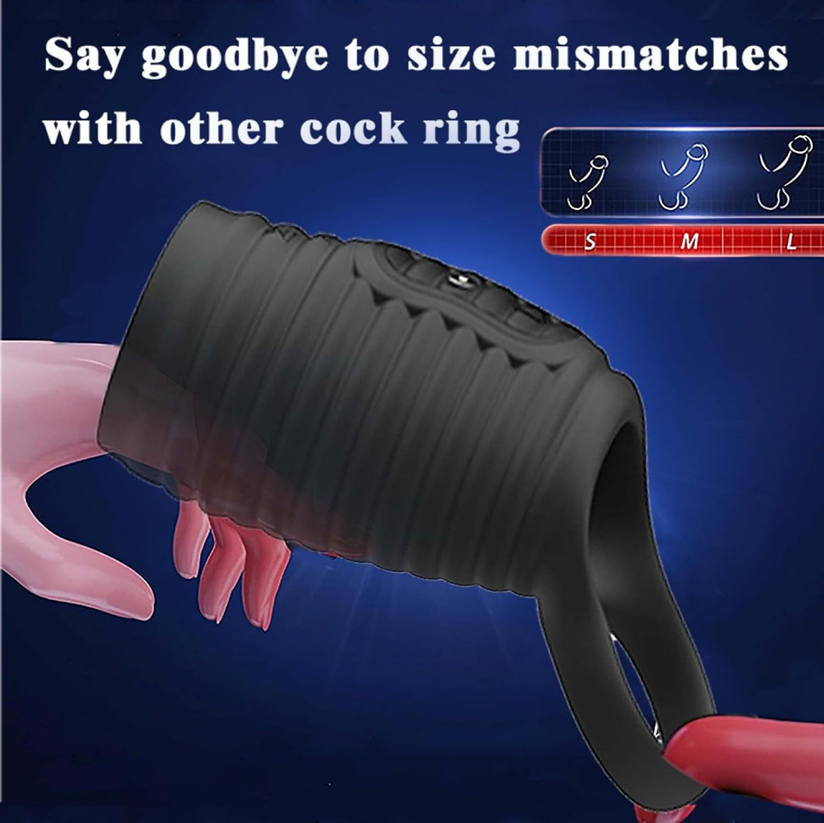 Wave-like Penis Trainer Vibrator Stimulator Sleeve Enhancer Masturbator with 10 Vibration Modes