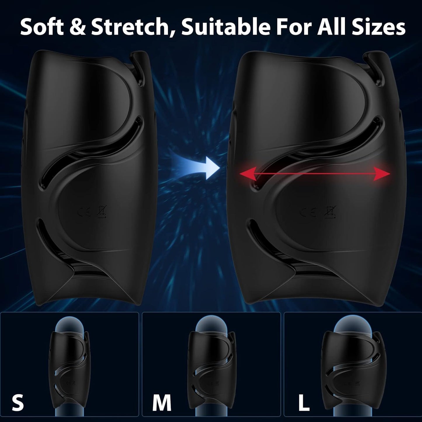 3 IN 1 Penis Trainer vibrator Glans Massager Masturbator with 9 Vibration Modes