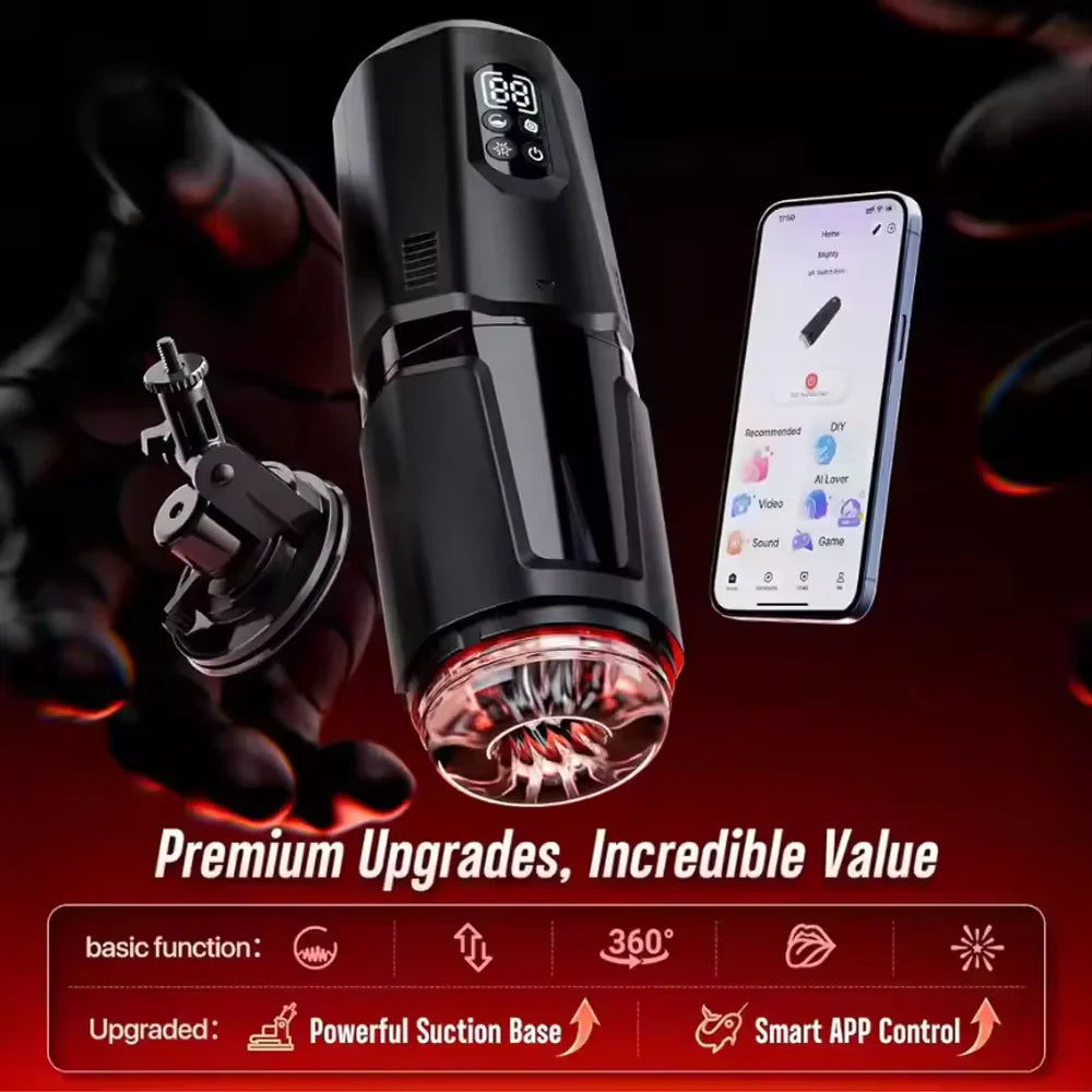 Automatic Masturbator Sex Machine Stroker Blowjob with 7 Thrust and Rotation Modes
