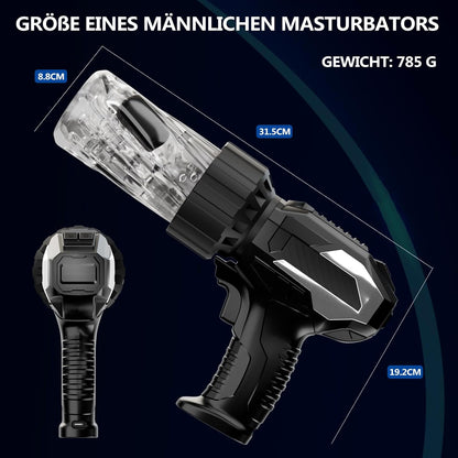 Electric Masturbator Stroker Blowjob Sex Machine with 10 Telescopic & 10 Rotation