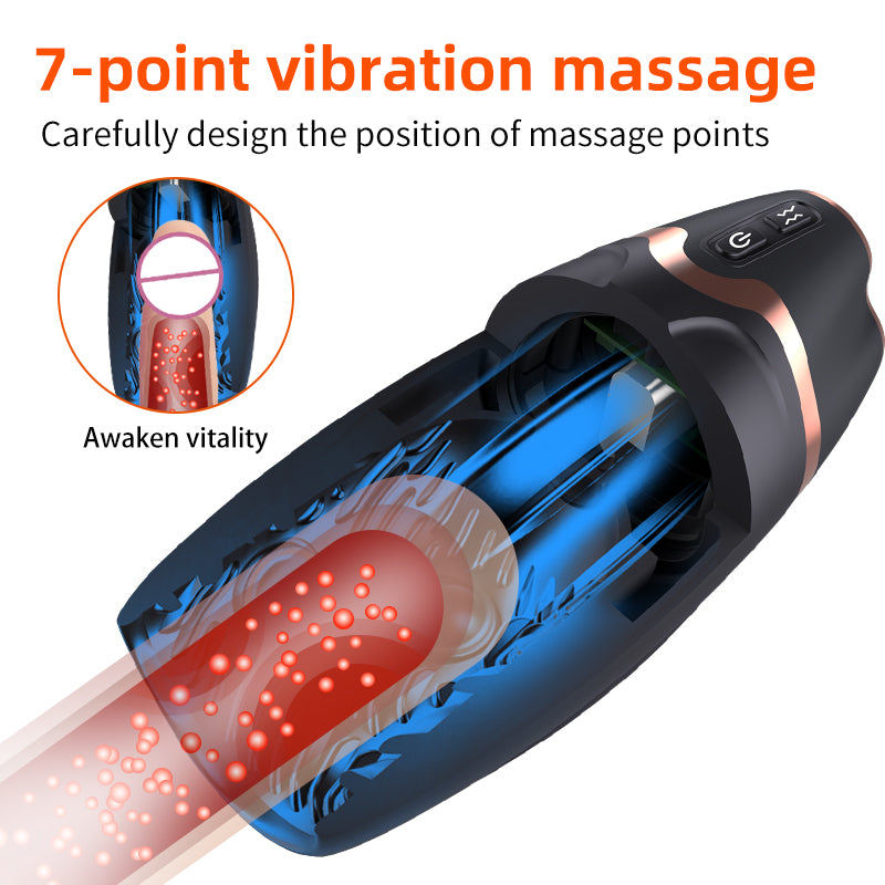 Automatic Masturbator Penis Training Device with Telescopic & Suction & Clamping